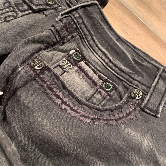 NWT Miss Me Signature Rise Ankle Skinny Charcoal - Picture 4 of 5